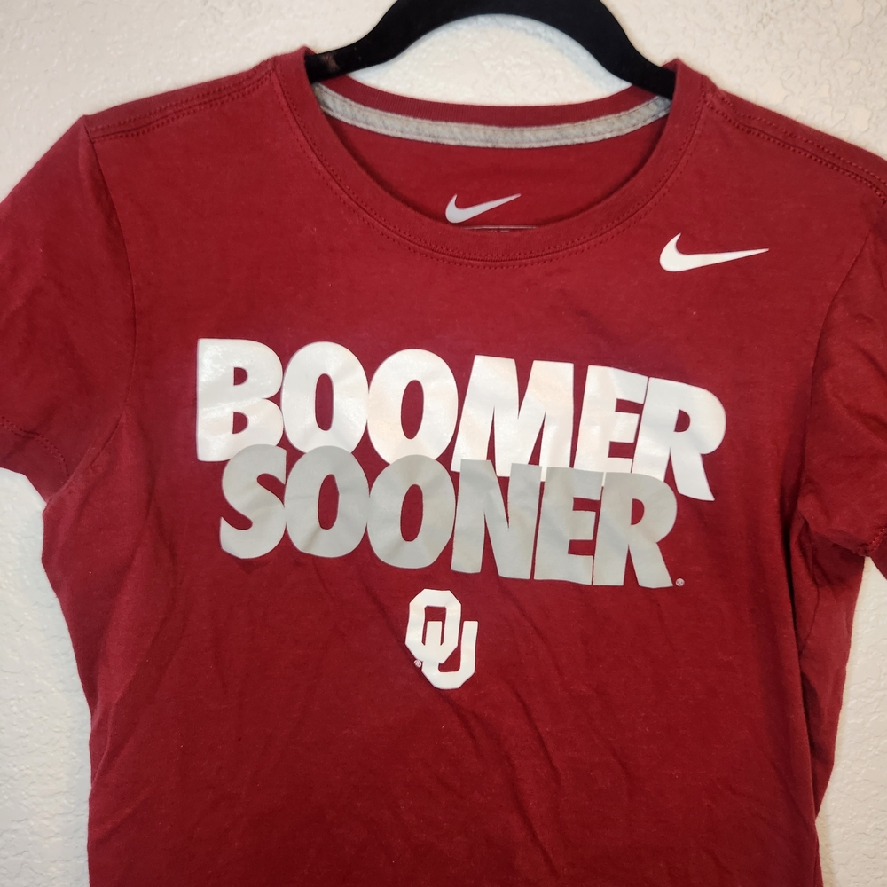 Nike Red Boomer Sooner T-Shirt Slim Fit size L - Picture 5 of 11